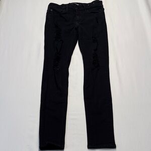 Express Mid Rise Black Jegging Jeans